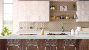 Quartz Carrara White Flame
